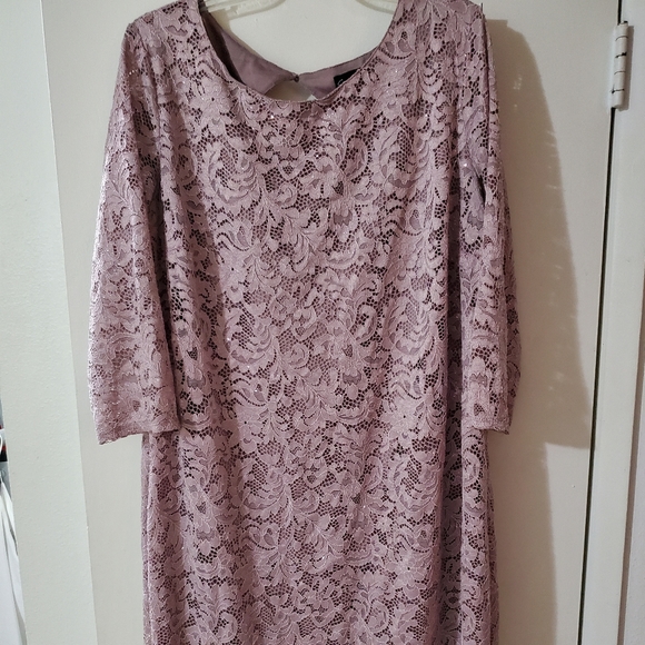 Lavender/Pink Lace Dress - 2X - Picture 1 of 7